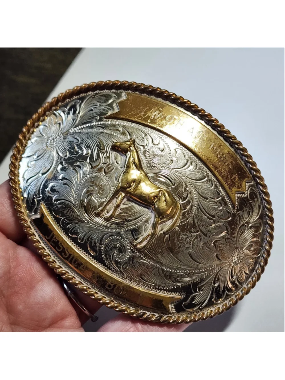 Vintage Western Belt Buckle 